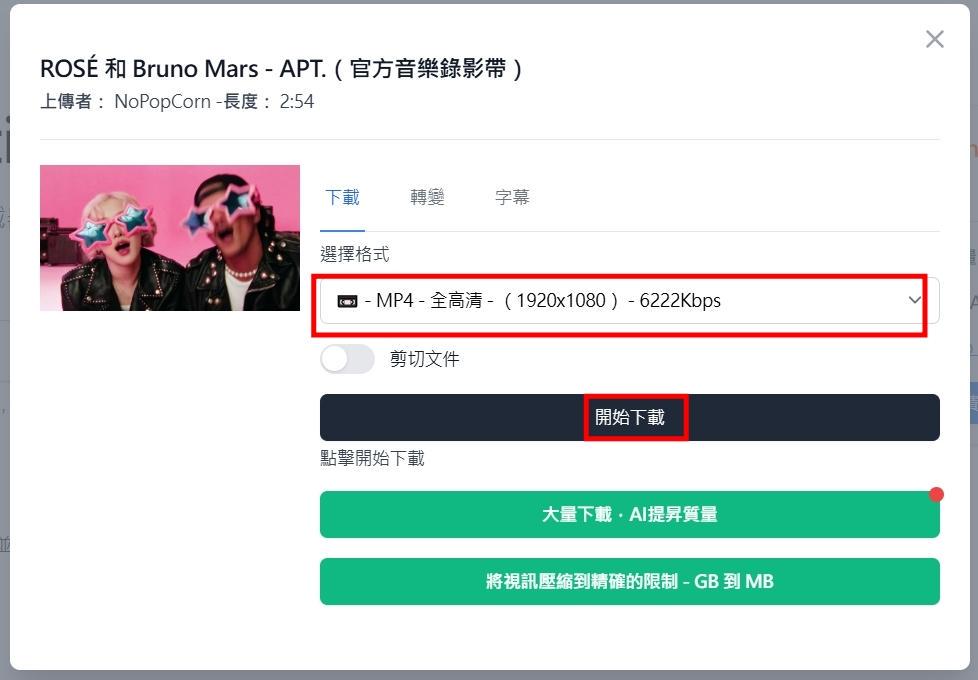 在線工具下載 Dailymotion 影片