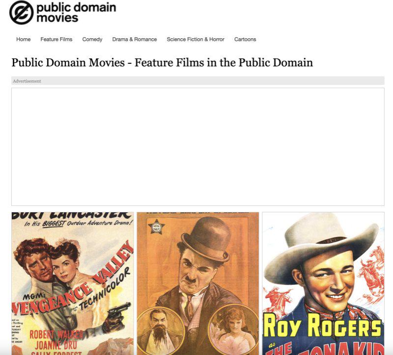 PublicDomainMovie 下載免費電影