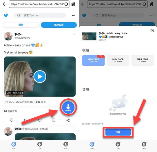 VideoHunter APP 下載 Twitter 影片